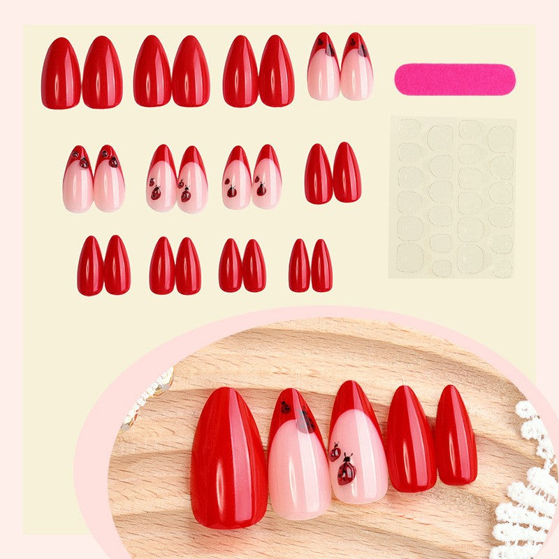 Künstlerisches Press-On-Nagelset mit einzigartigen Designs Brehn
