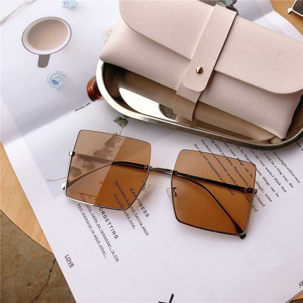 Modische Übergroße Quadratische Sonnenbrille Brehn