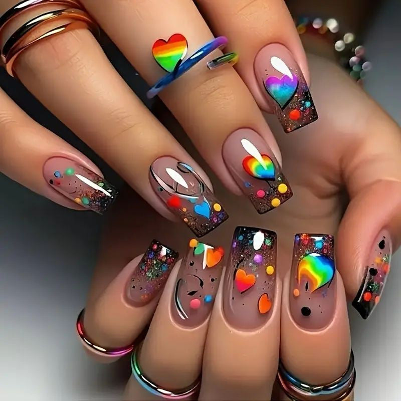 Iridescent Acryl-Nagelverstärkungen Brehn