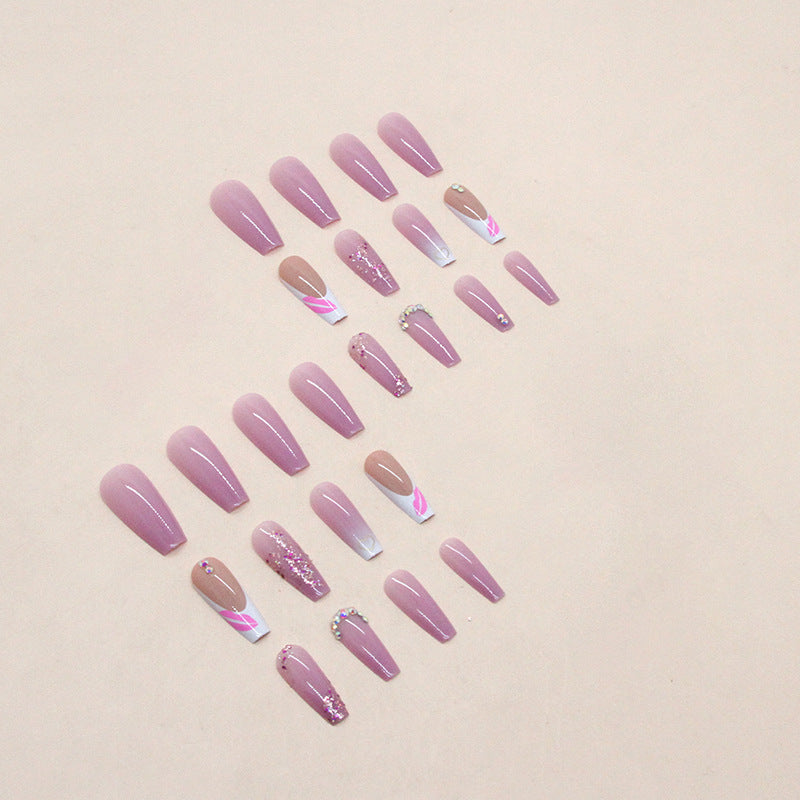 Dekoratives Press-On Nagelkunst Set Brehn