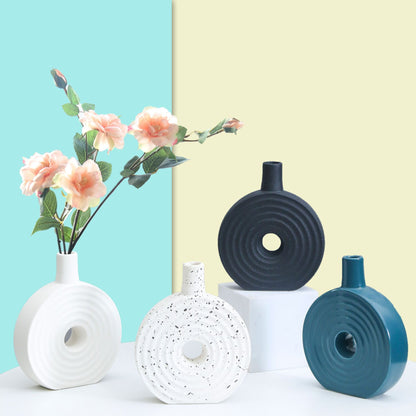 Dekorative runde Keramikvase Brehn