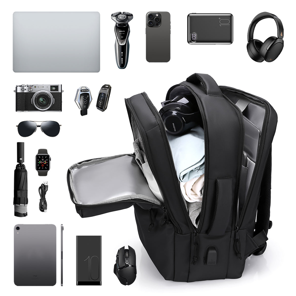 Smart Casual Wasserdichte Rucksack Brehn