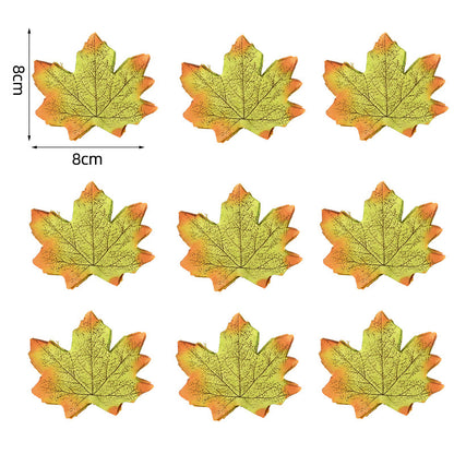 Künstliche Ahornblätter Tischdekoration aus flexiblem PU für herbstliche Gestecke