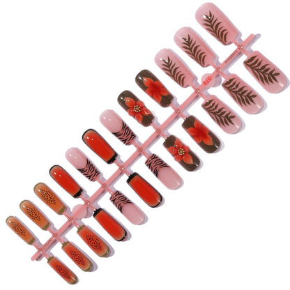 3D Floral und gemusterte Acryl-Nail Art Verlängerungen Brehn