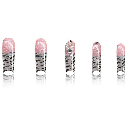 Glamouröse Lange Nagelkunst Extensions Brehn