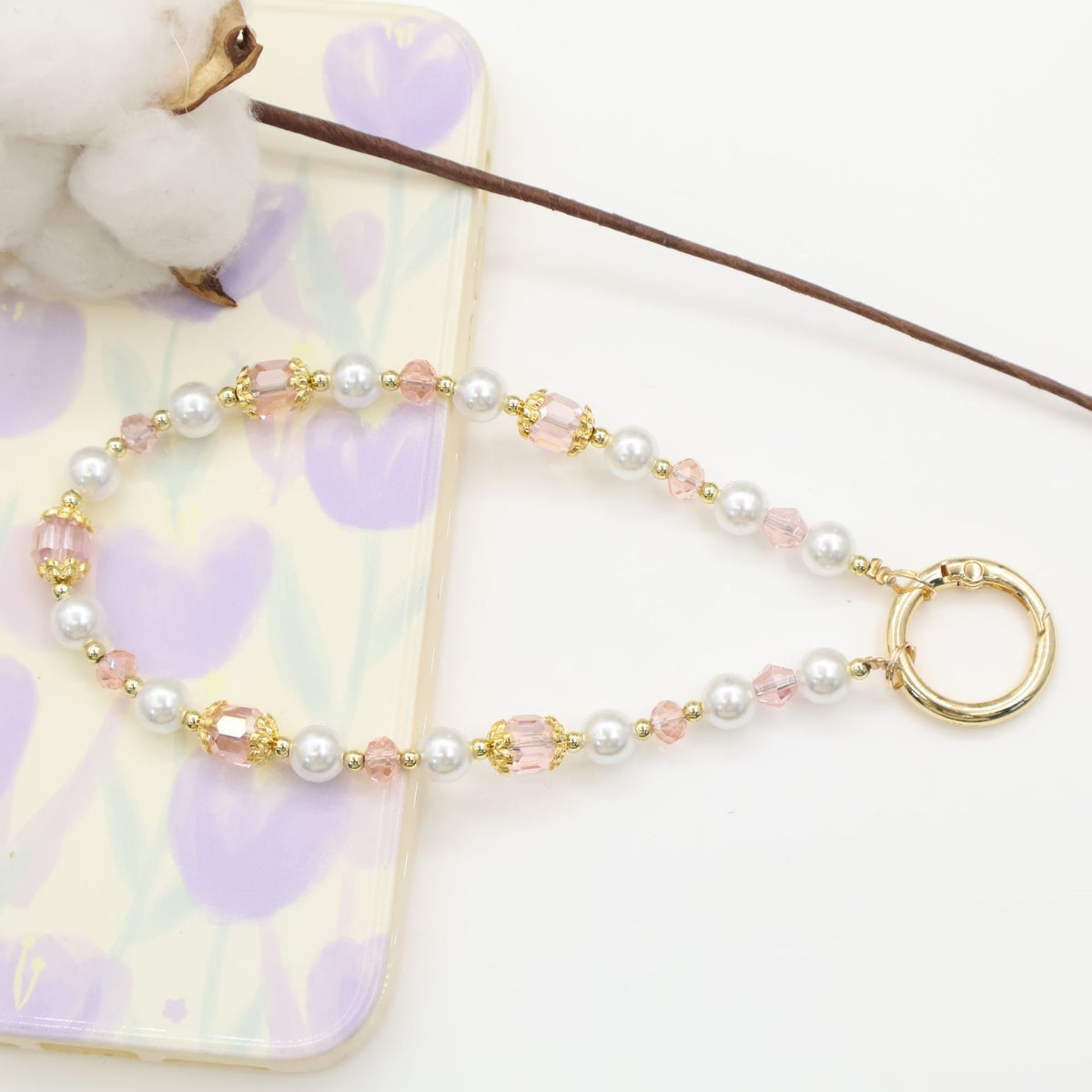 Elegante Perlen-Handykette Brehn