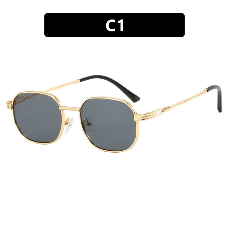Damen modische Sonnenbrille mit geometrischem Rahmen und Farbverlauf Gläsern Brehn