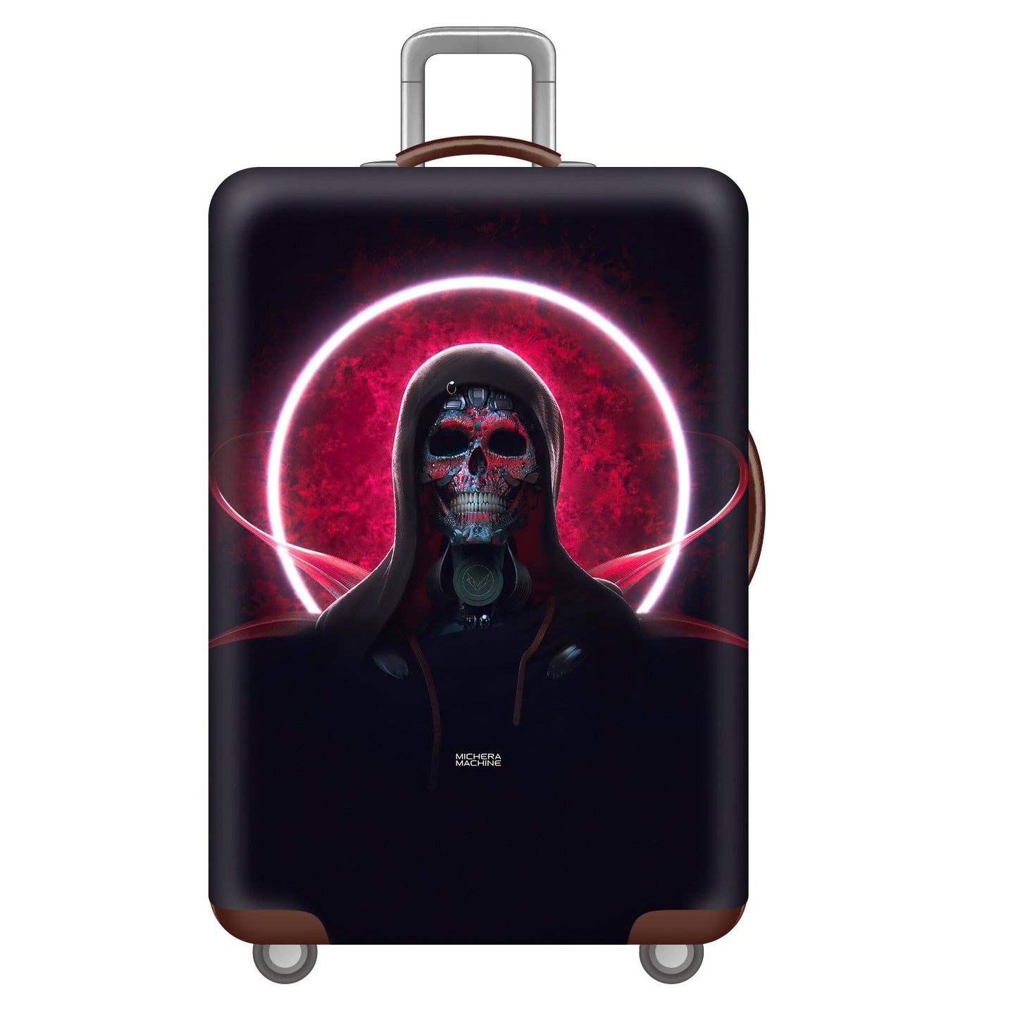 Herren Hartschalenkoffer mit einzigartigem Totenkopfdesign Brehn