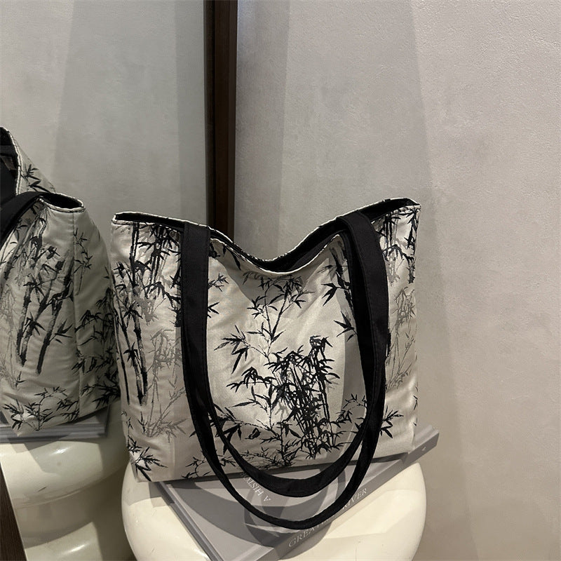 Stylische Bambusdruck-Tasche Brehn