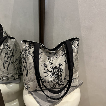 Stylische Bambusdruck-Tasche Brehn