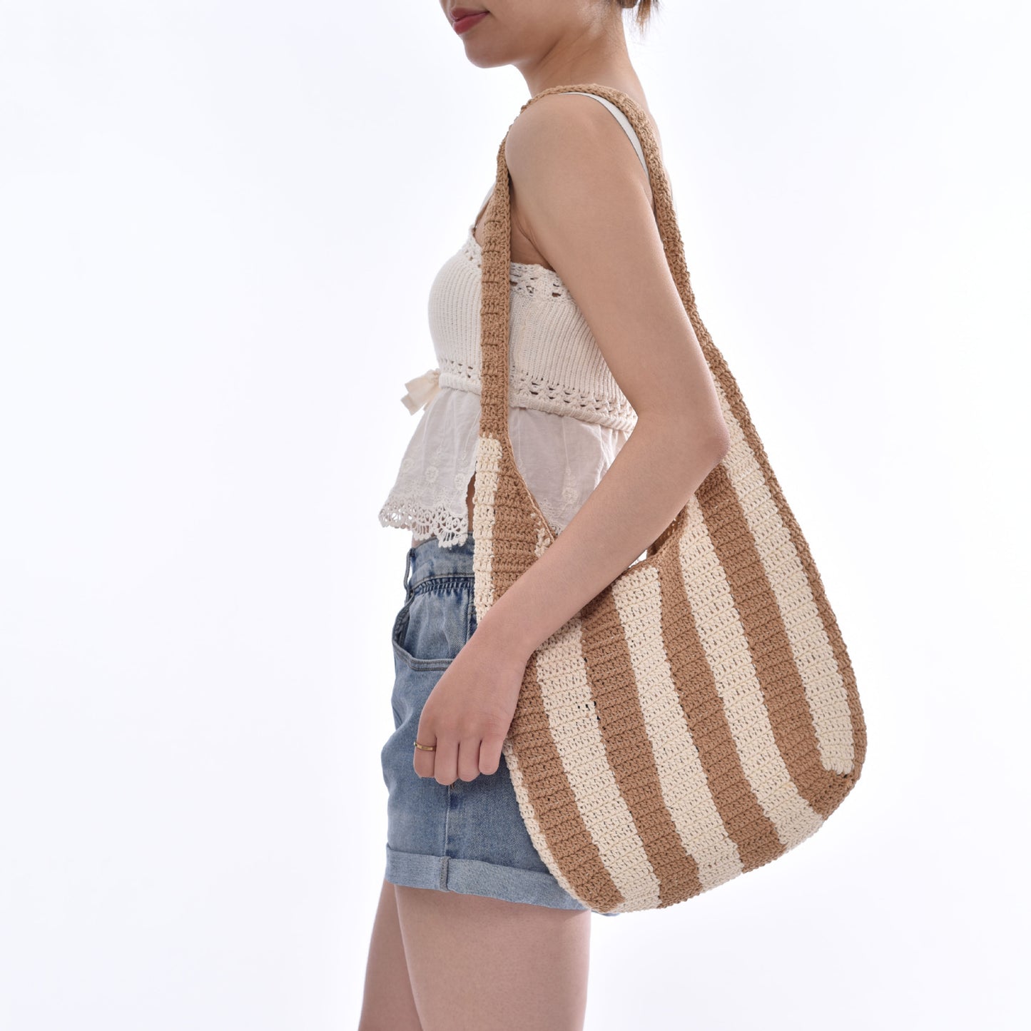 Handgefertigte Stricktasche Brehn