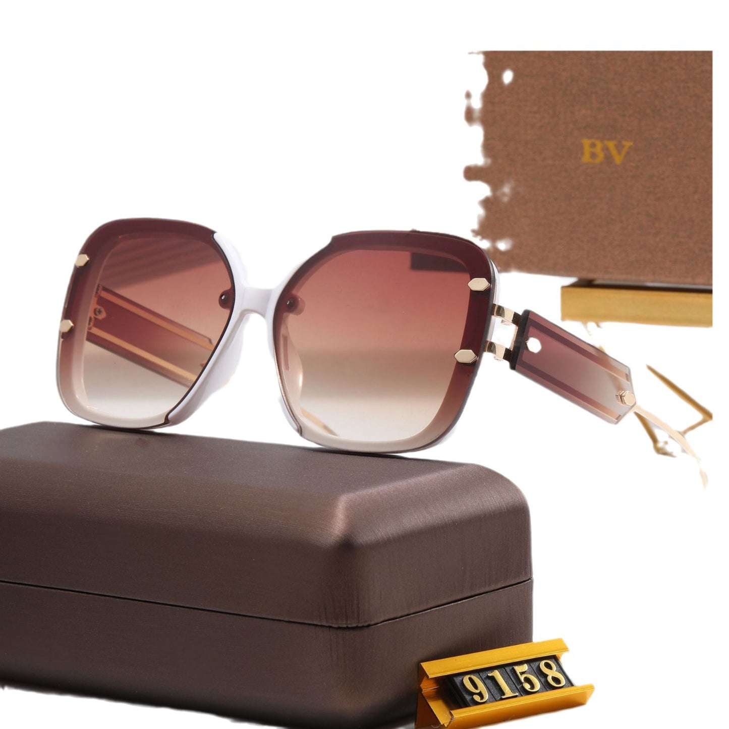 Damen Designer-Sonnenbrille mit extravagantem Rahmen Brehn