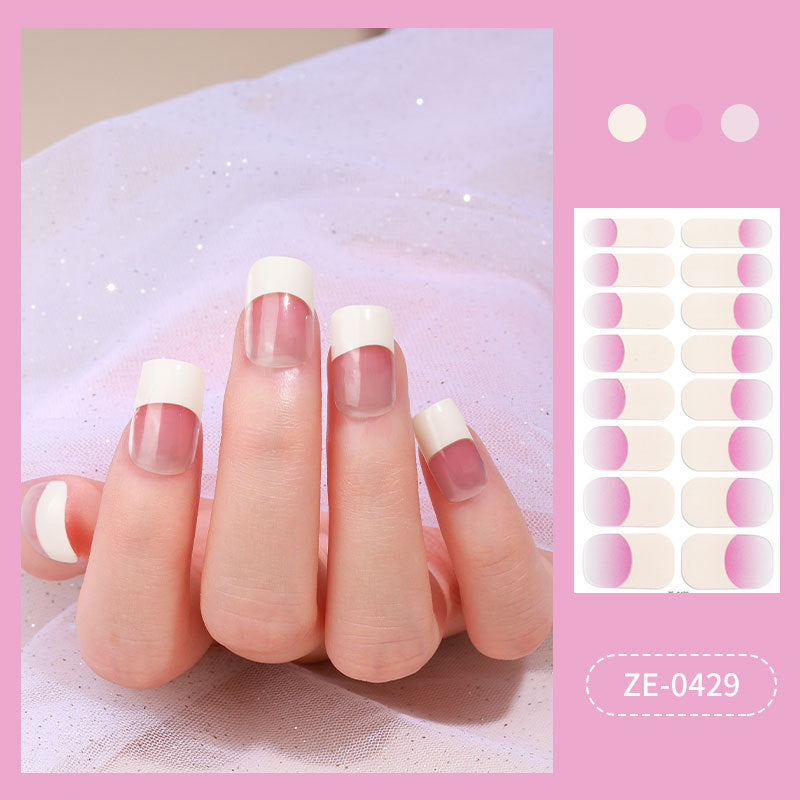 Elegante French Tip Nagelkunst Wraps