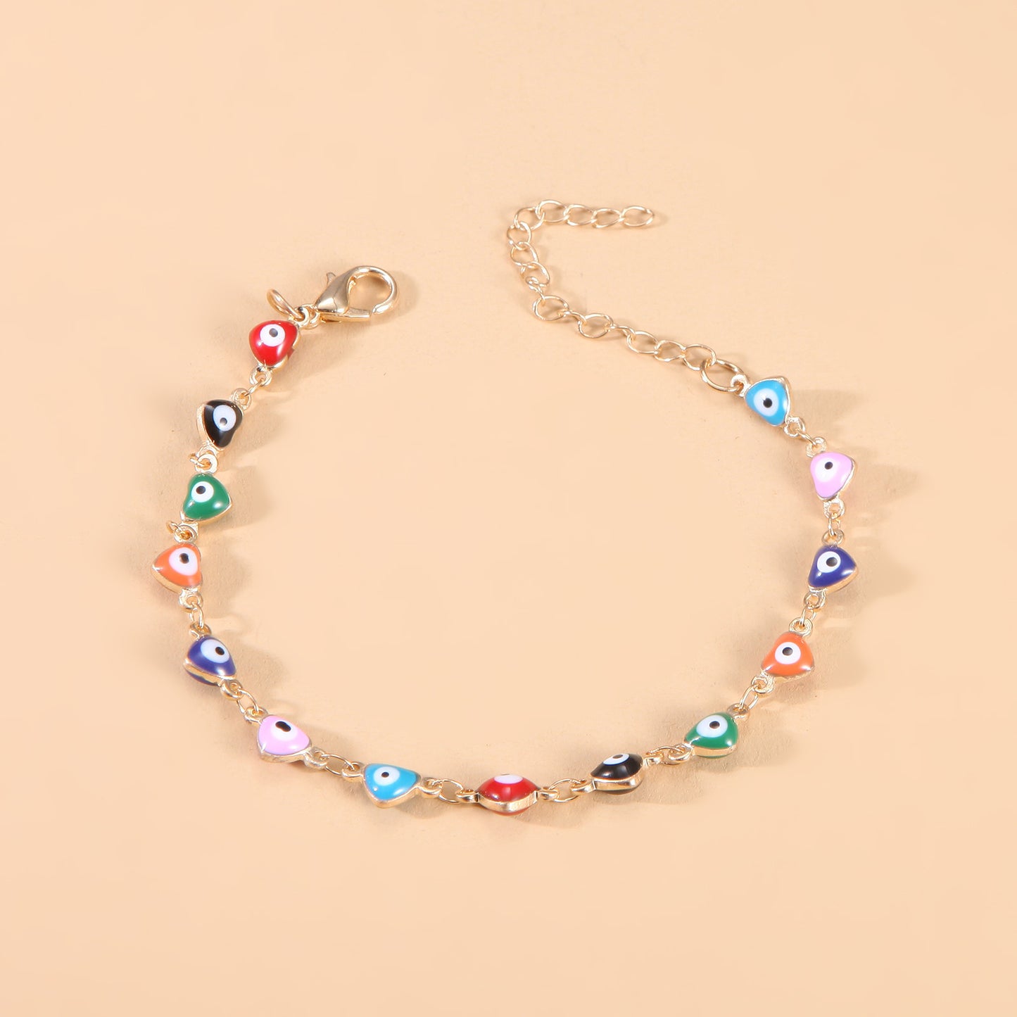 Farbige Böse-Augen-Charms-Anklet Brehn