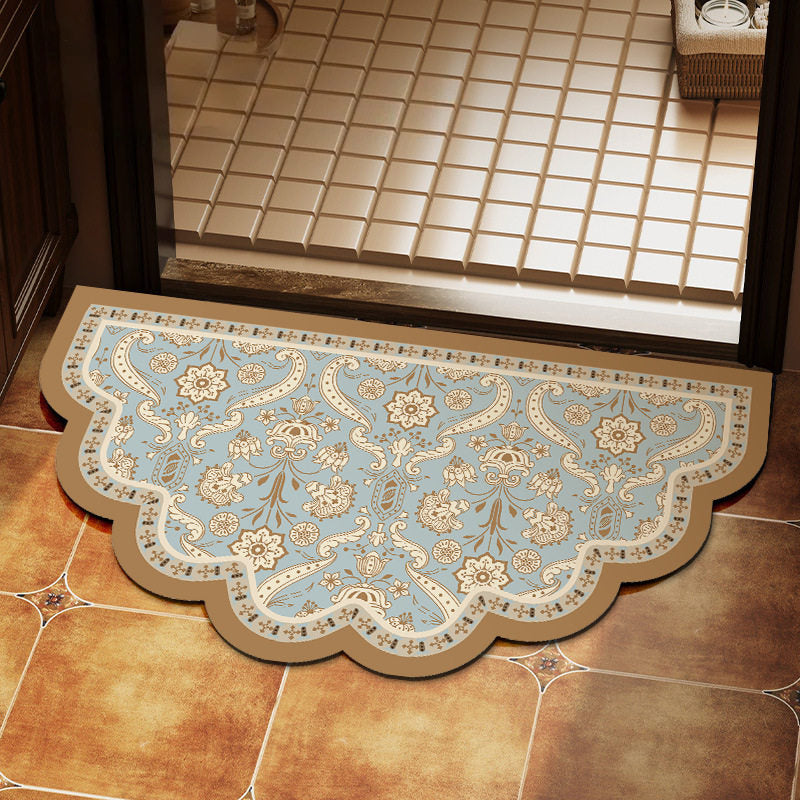 Elegante florale Design-Bereichsmatte