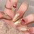 Kunstnagelset mit festlichem Design Brehn