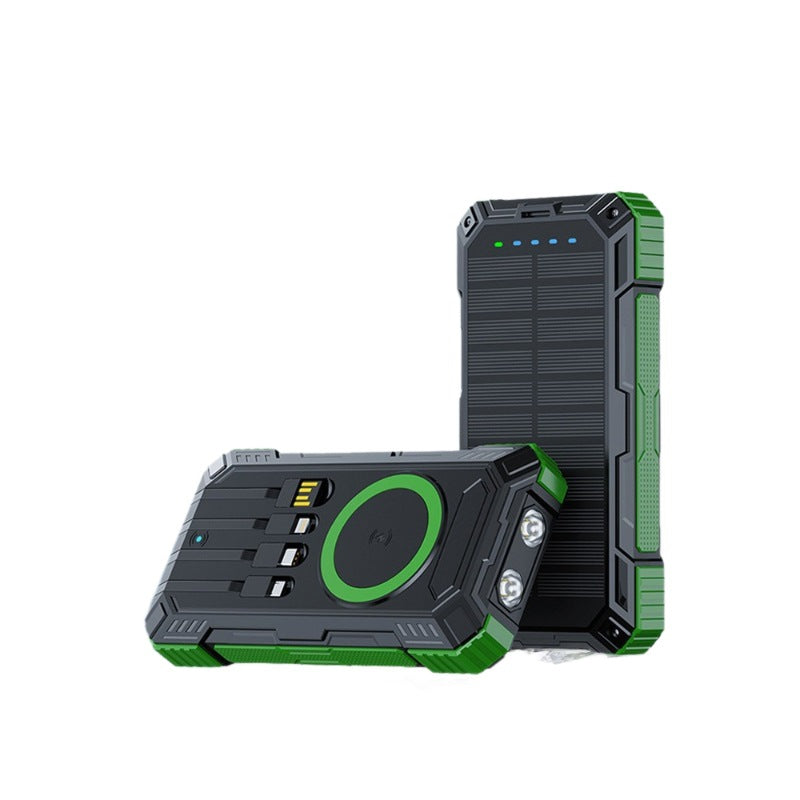 Robuste Solar Powerbank mit Multifunktionsanschlüssen Brehn