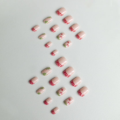 Dekorative Kirschblüten Nagelkunst