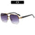 Elegante geometrische übergroße Sonnenbrille