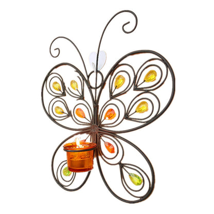 Dekorativer Schmetterling Wandkerzenhalter