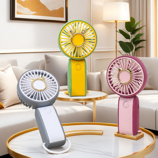 Damen Tragbarer Handventilator mit USB-Anschluss und flexibler Neigung Brehn