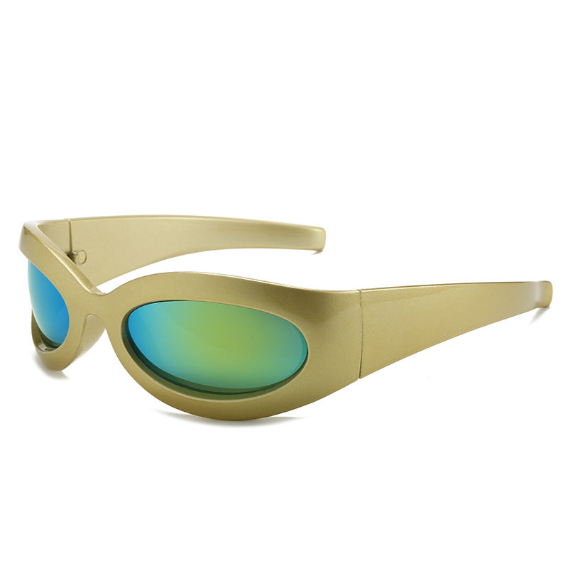 Damen trendige Sportsonnenbrille mit aerodynamischem Design Brehn