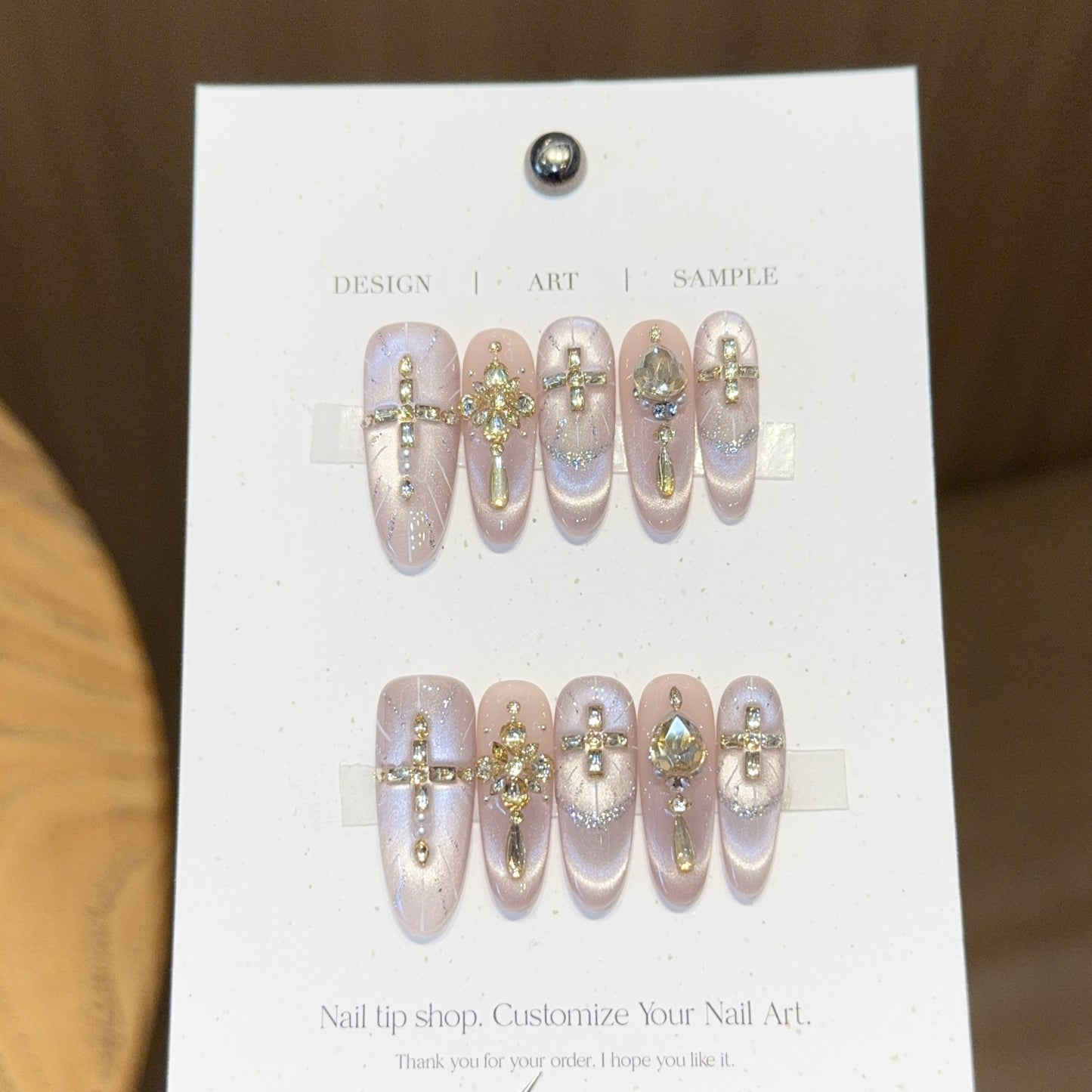 Kunstnägel mit Eleganten Strass- und Glitzerdetails Brehn