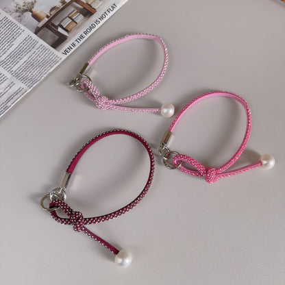 Elegante geknotte Perlenarmband-Band Brehn