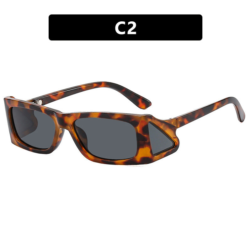 Damen extravagante Sonnenbrille im geometrischen Design Brehn