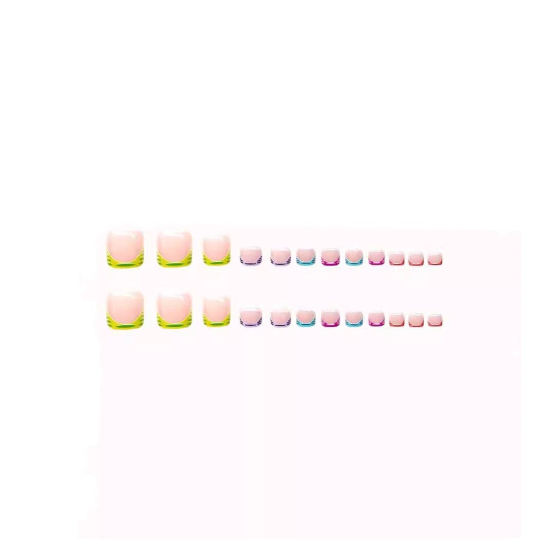 Bunte Künstlerische Nagelkunst Brehn
