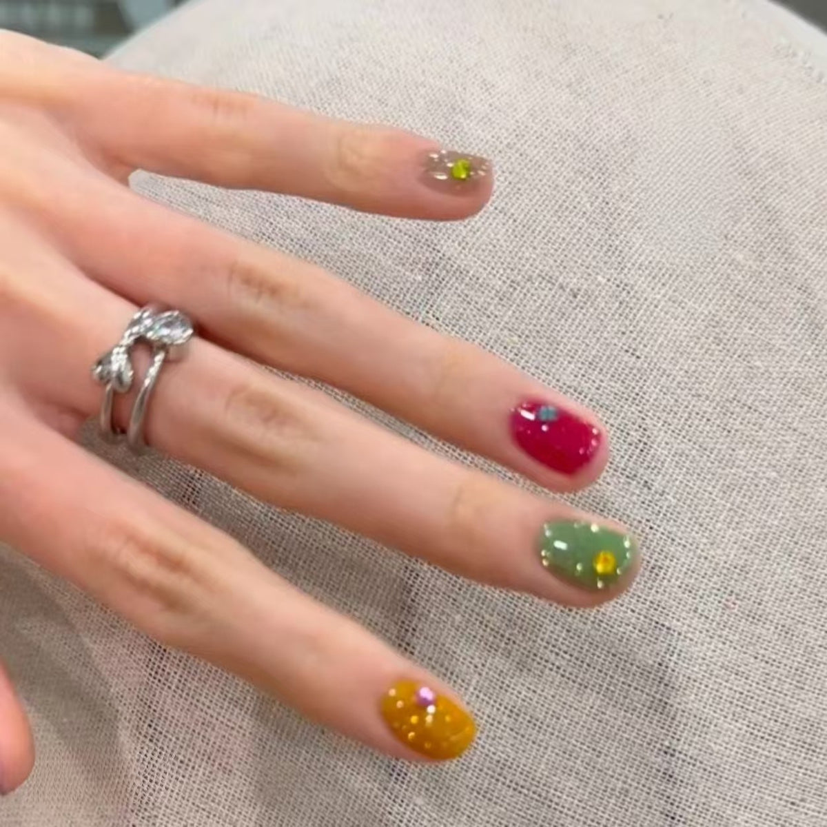 Glitzer-Nagelkunst-Set