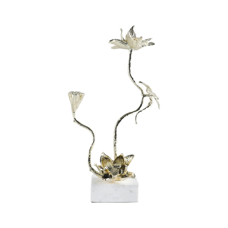 Elegante Lotusblume Skulptur