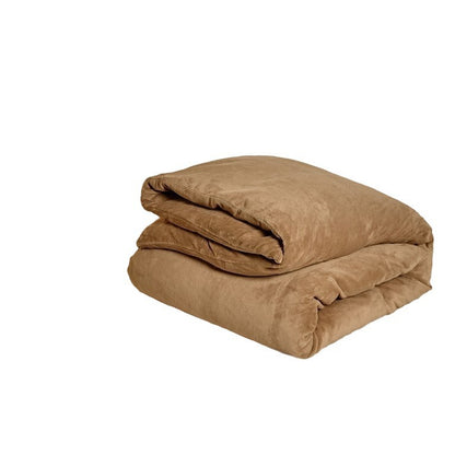 Plüsch-Bettwäsche-Set mit Samtoberfläche und thermoregulierender Füllung