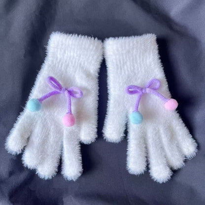 Süße Plüsch-Hasen-Themen Fingerlose Handschuhe Brehn
