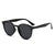 Damen Cat-Eye Sonnenbrille mit transparentem Rahmen Brehn