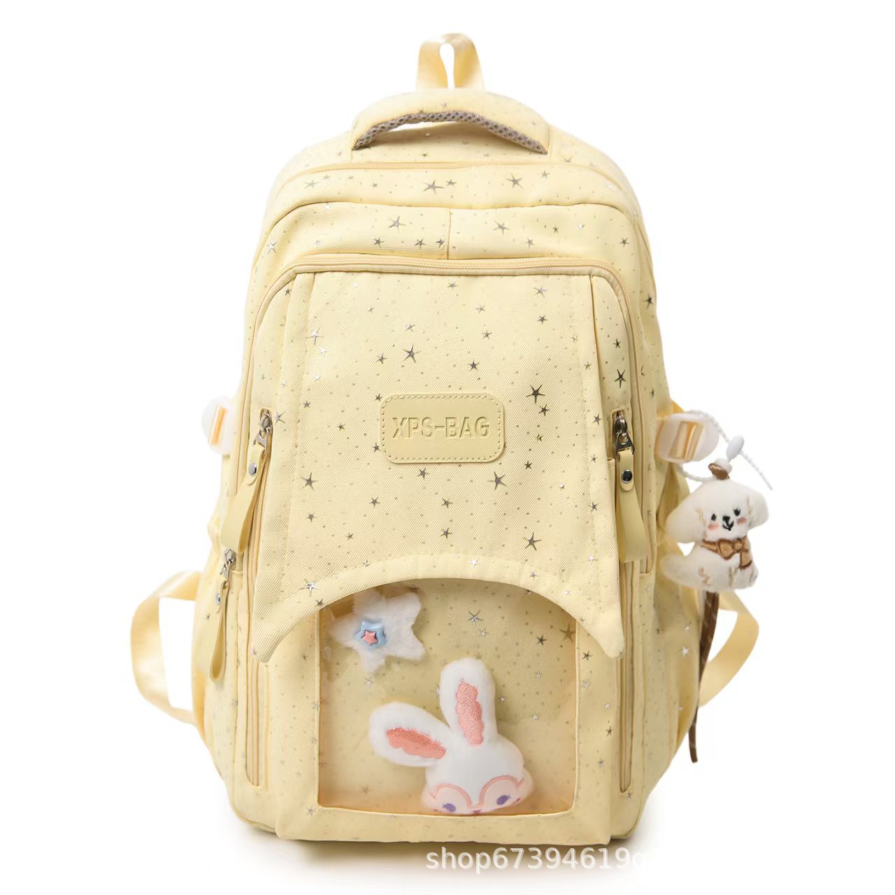 Verspielt gepunkteter Rucksack Brehn