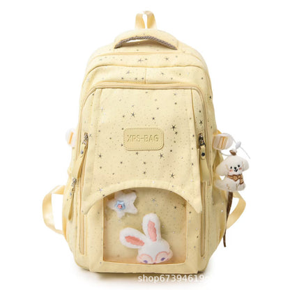 Verspielt gepunkteter Rucksack Brehn
