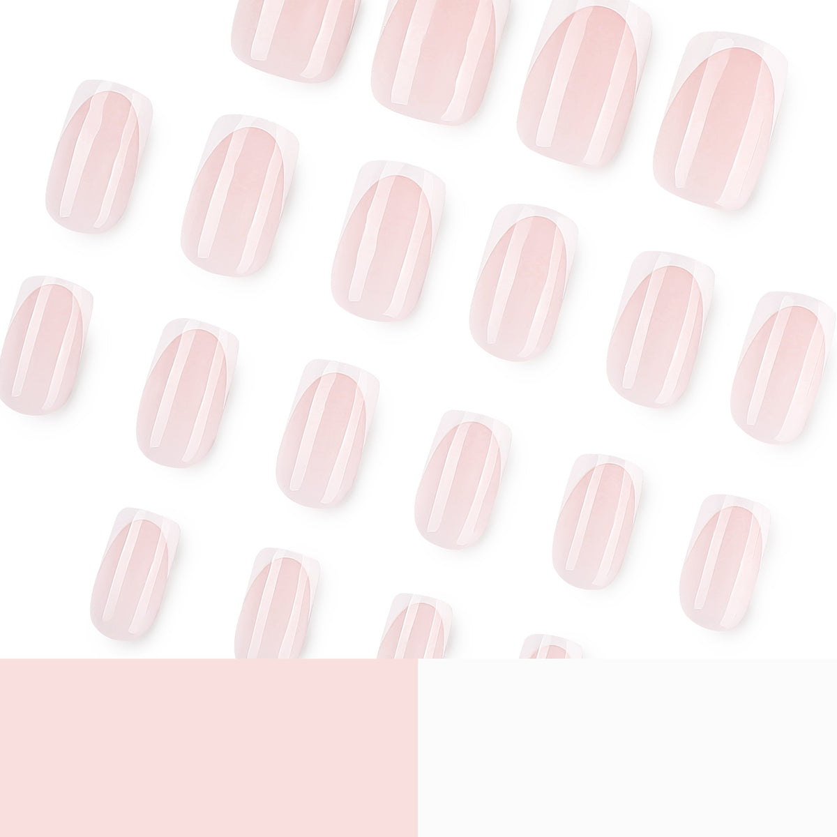 Künstliche Nagelverlängerungen mit modernem French-Tip Brehn