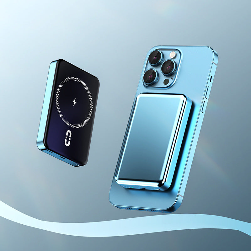 Tragbare Magnet-Powerbank mit Induktiver Schnellladefunktion Brehn