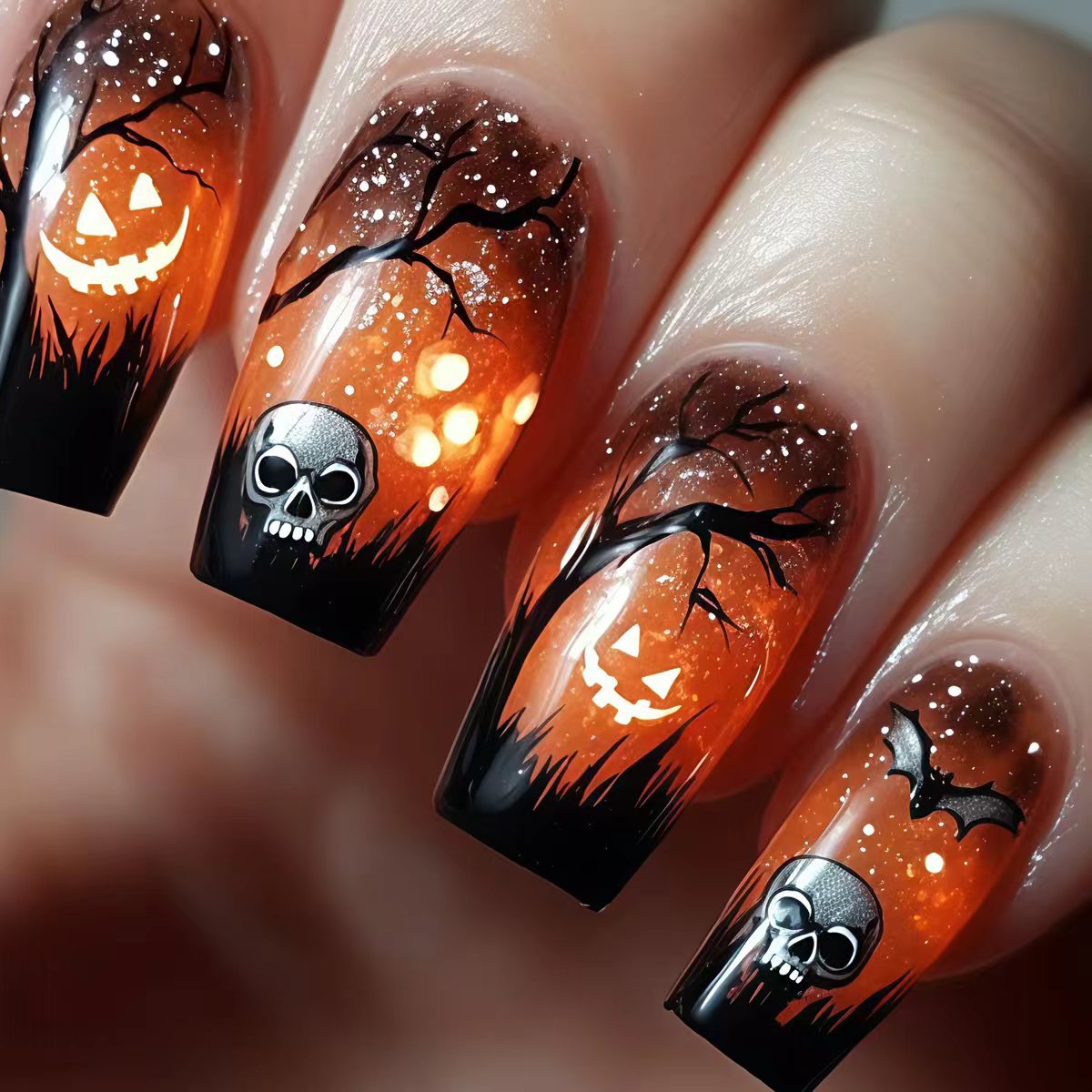 Kreative Halloween-Kunstnägel Brehn