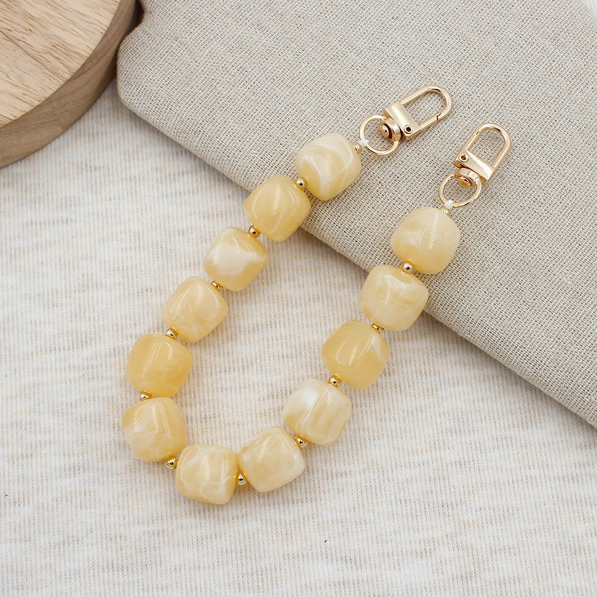 Chunky Beaded Brillen Kette Brehn