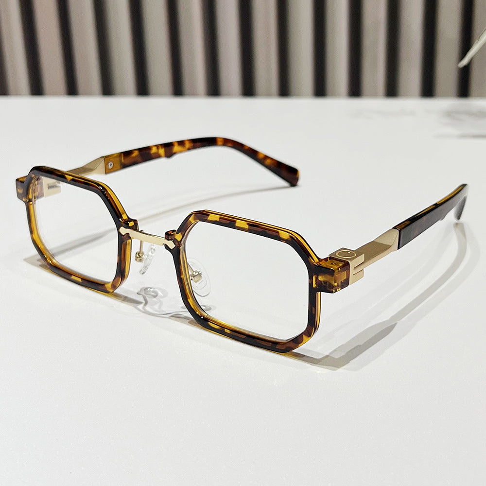 Moderne geometrische rechteckige Sonnenbrille Brehn