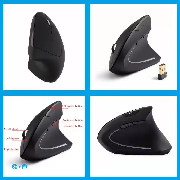 Ergonomische Vertikale Wireless Maus Brehn