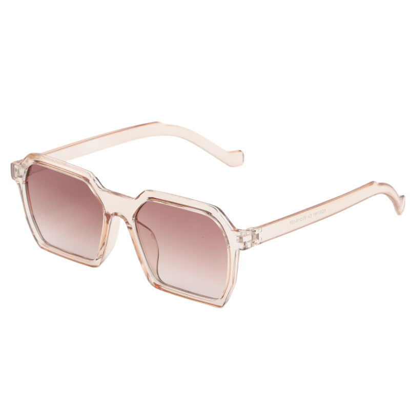 Damen Modische hexagonale Sonnenbrille mit sanften Farbverlauf Brehn
