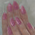 Kunstnagelset mit elegantem Glitzerabschluss und natürlichem Look Brehn