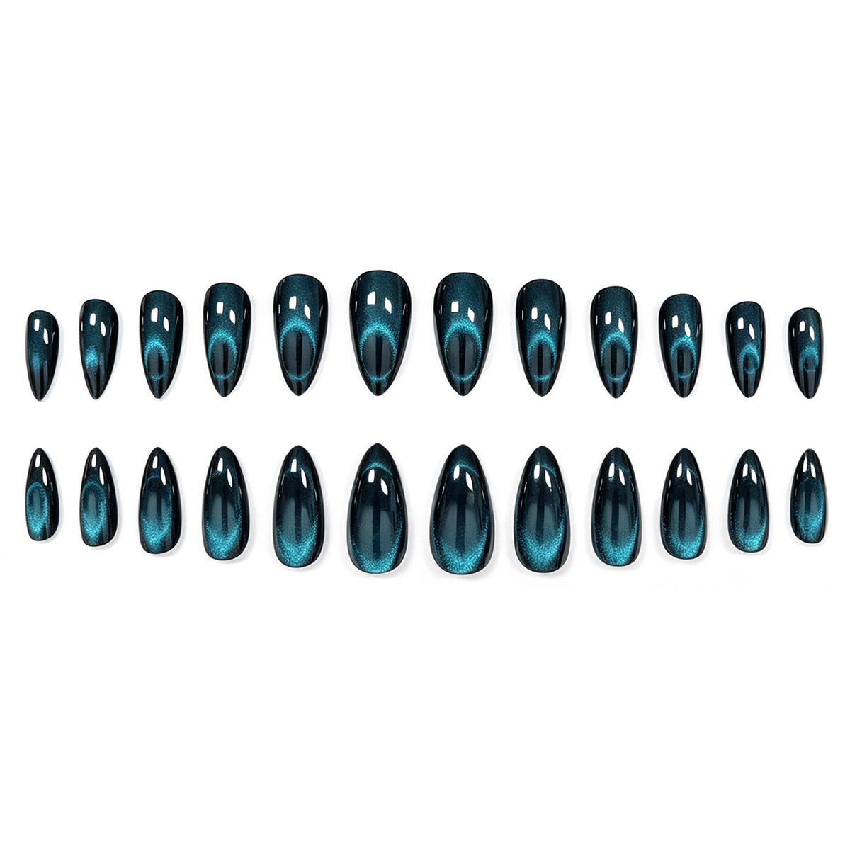 Glitzernde Stiletto-Nagelerweiterungen Brehn