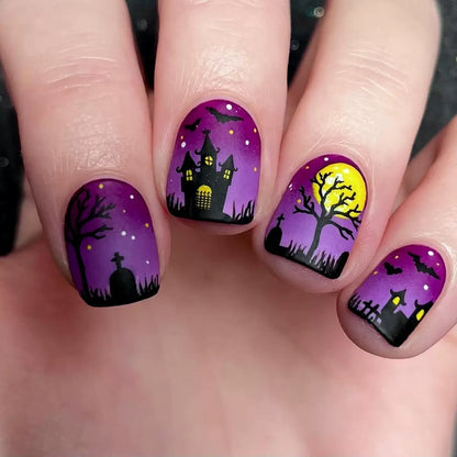 Halloween Nagelkunstset mit Gruseligen 3D-Motiven Brehn