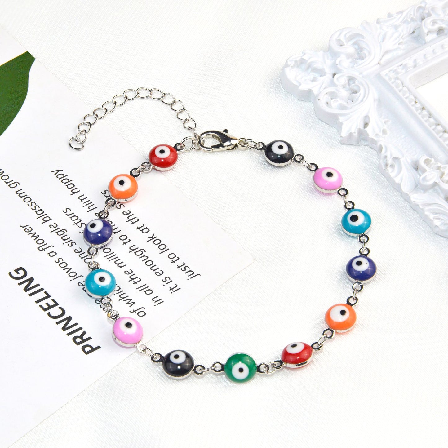 Bunte Augen Charm Brille Kette Brehn