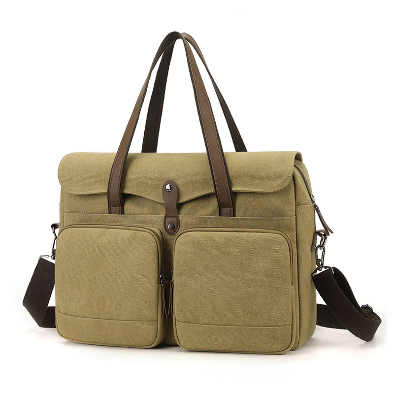 Stylische Canvas Aktentasche Brehn