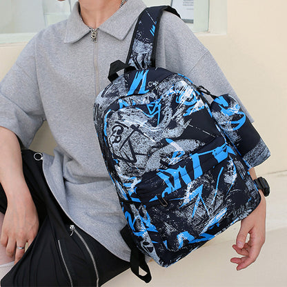 Graffiti-Druck Multifunktionaler Rucksack-Set Brehn
